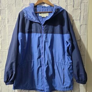 Columbia Sportswear Company Women's XL Blue Colorblock Hooded Jacket‎